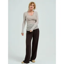 seamless basic Funktionstop SEAMLESS BASIC "Seamless Basic Top Cotton", Damen, Gr. L/XL, desert melange, Obermaterial: 100% Baumwolle, Tops