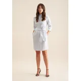 Seidensticker Sommerkleid Gestreift Blau 4XL