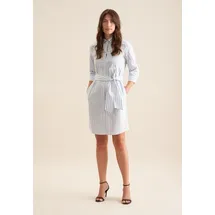 Seidensticker Sommerkleid Gestreift Blau 4XL