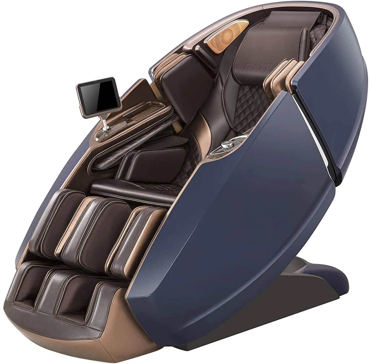 NAIPO Massagesessel mit Aufbauservice Shiatsu Massage Stuhl Zero Gravity für Ganzkörper, mit Heizung, SL Track, Klopfen, Kneten, Luft-Massage-System, Bluetooth 3D Surround Sound Musik - MGC-8900BB