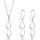 Elli Schmuckset Spirale Form Geo 925 Sterling Silber, Spirale silberfarben