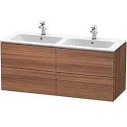 Duravit L-Cube Waschtischunterbau LC625907979 Nussbaum Natur, 129x55x48,1cm, 4 Schubladen