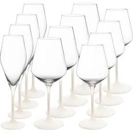 Villeroy & Boch Manufacture Rock Blanc Wein- und Sektgläser Set 0,26 l 12-tlg.