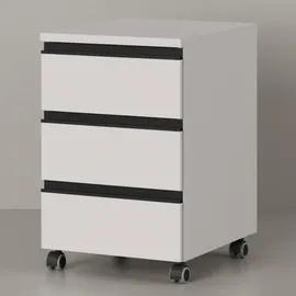 KADIMA DESIGN Stuttgart Rollcontainer 40x63x50 cm beige