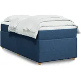 vidaXL Boxspringbett 140 x 200 cm Blau
