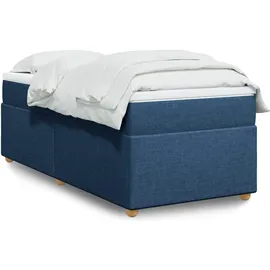 vidaXL Boxspringbett 140 x 200 cm Blau