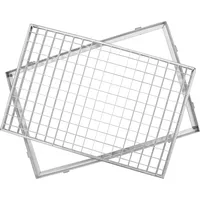 ACO Gitterrost mit Zarge Stahl, verzinkt, 100 x 50 cm , 2 cm hoch