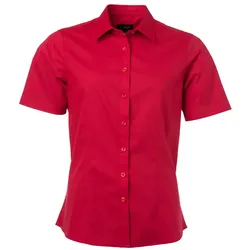 Damen Kurzarm Bluse "JN679" - S - red