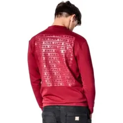 STIER Crew Sweat Style Print M Deep Red