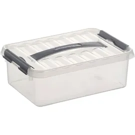 SUNWARE Q-Line Aufbewahrungsbox 30 x 20 x 10 cm 6-tlg. transparent/silber