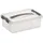 SUNWARE Q-Line Aufbewahrungsbox 30 x 20 x 10 cm 6-tlg. transparent/silber