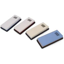 HBM Professional Doppelseitiger Schleifstein K1000/3000 mit Gummi-Anti-Rutsch-Halterung