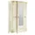 Casa Padrino Kleiderschrank Luxus Barock 130 x 206,6 x 62,6 cm Creme/Gold