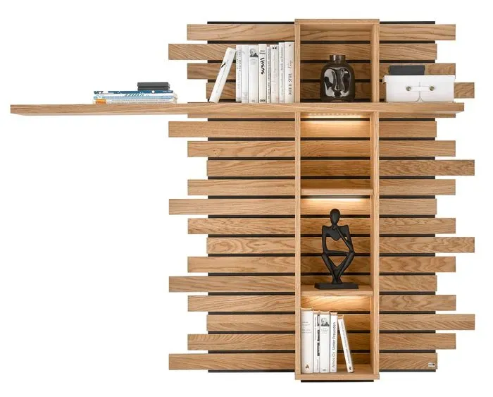 set one by Musterring Wandpaneel Jackson Holzoptik Braun Eiche