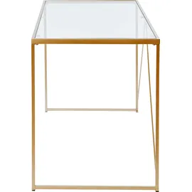 Jahnke Schreibtisch »GLAM Desk KLARGLAS/Gold