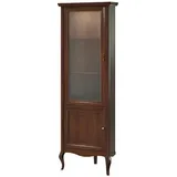 Xlmoebel Eckvitrine Eck-Vitrinen-Schrank Glas-Display-Schrank Regal-Vitrine. (Eckvitrine) Hergestellt in Europa braun