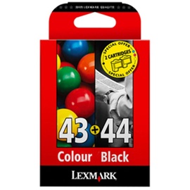 Lexmark 43XL schwarz + 44XL CMY (80D2966)