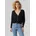 Short V-Neck Schwarz S