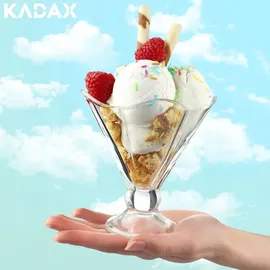 Kadax Eisbecher 6-tlg. Transparent 200 ml
