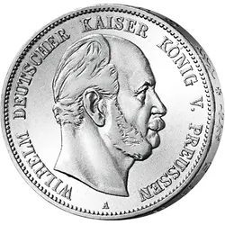 Preußen 5 Mark 1874-1876 Wilhelm I.