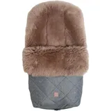 Kaiser Baby Lammfellfußsack Nelly Cappuccino anthracite melange