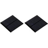 sourcing map Packung von 2 Sonnenkollektor Mini Solarpanel Zelle 3V 210mA 0.63W 70mm x 70mm für DIY Stromprojekt