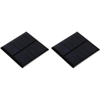 sourcing map Packung von 2 Sonnenkollektor Mini Solarpanel Zelle 3V 210mA 0.63W 70mm x 70mm für DIY Stromprojekt