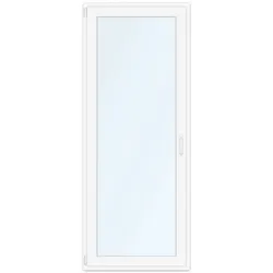 Terrassentür 80x200 cm, PVC, aluplast IDEAL® 4000, Weiß, 800 x 2000 mm, individuell konfigurieren