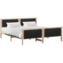 vidaXL 180 x 200 cm Braun/Schwarz