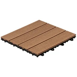 Home Deluxe WPC Bavaro teak 30 x 30 x 2,2 cm 9 St.