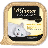 Miamor Milde Mahlzeit Geflügel pur & Huhn 16 x