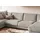 KAWOLA Wohnlandschaft U-Form Madeline Cord Longchair rechts steingrau