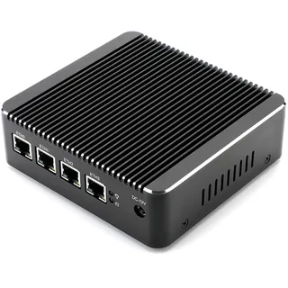 HSIPC J4125/J5005 Firewall Micro Appliance, Mini PC, Router 4*i226 2.5GBE 4G 128G AES-NI Compatible with Pfsense OPNsense