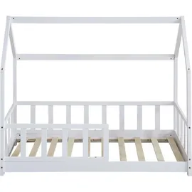 Habitat et Jardin Kinderbett Charlotte 80 x 160 cm Holz matt weiß