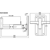 Monacor PAST-500/SW PA-Lautsprecher-Halterung Neigbar, Schwenkbar 1St.