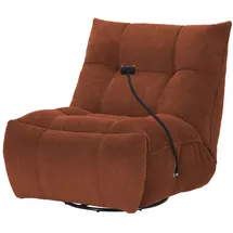 Sofa.de Relaxsessel Tokyo Kunstleder 87 x 91 x 106 cm Rot mit Relaxfunktion