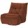 Sofa.de Relaxsessel Tokyo Kunstleder 87 x 91 x 106 cm Rot mit Relaxfunktion