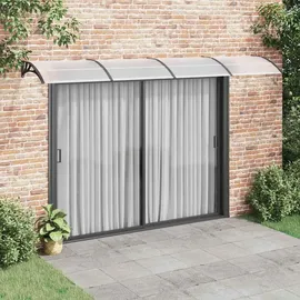 vidaXL Türvordach 400 x 100 cm schwarz 15600