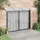 vidaXL Türvordach 400 x 100 cm schwarz 15600