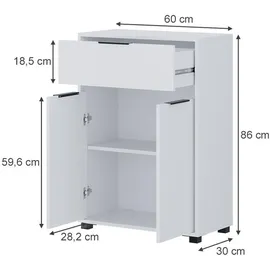 Vicco Alina Badschrank 60 x 86 x 30 cm Weiß