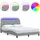 vidaXL Bettgestell 160 x 200 cm Hellgrau