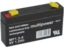 Multipower Blei-Akku MP1,2-6 Pb 6V / 1,2Ah Faston 4,8