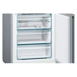 Bosch Serie 4 KGN49XLEA Kühl-Gefrierkombination (438 l, 2030 mm hoch, Inox-look)