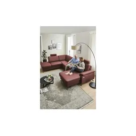 meinSofa Wohnlandschaft Leder lila