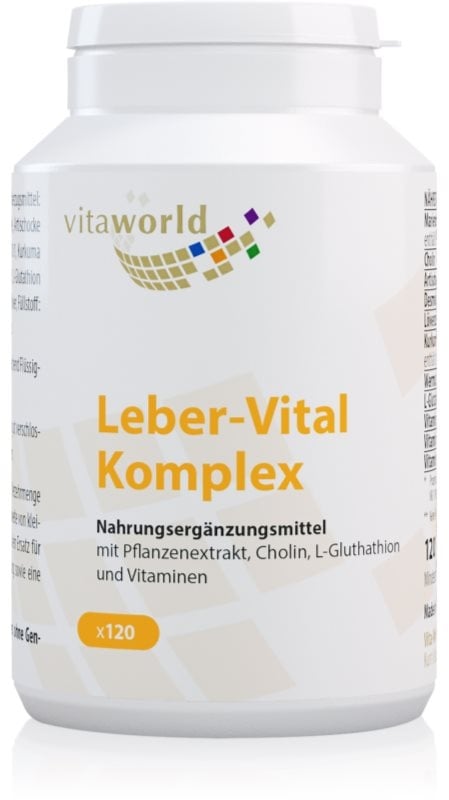 Vita World Leber-Vital Komplex Kapseln zur Unterstützung der Leberfunktion 120 KAP