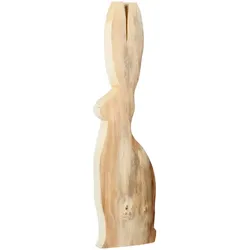 Holzhase ohne Rinde Höhe 90 cm