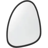 [en.casa] Wandspiegel Grottole schwarz, matt 62x50cm