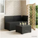 vidaXL 2-Sitzer Garten-Sofa Rattan-Look 0 x 0 x 0 cm Grau