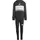 adidas Seasonal Essentials Tiberio 3-Streifen Jogginganzug Mädchen JI6218 - black/white/grey two, 128