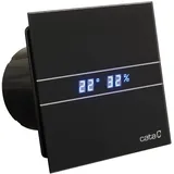 Cata E 100 GTH BK Bad-Abzieher, Timer Hygro, 8 W, Schwarz